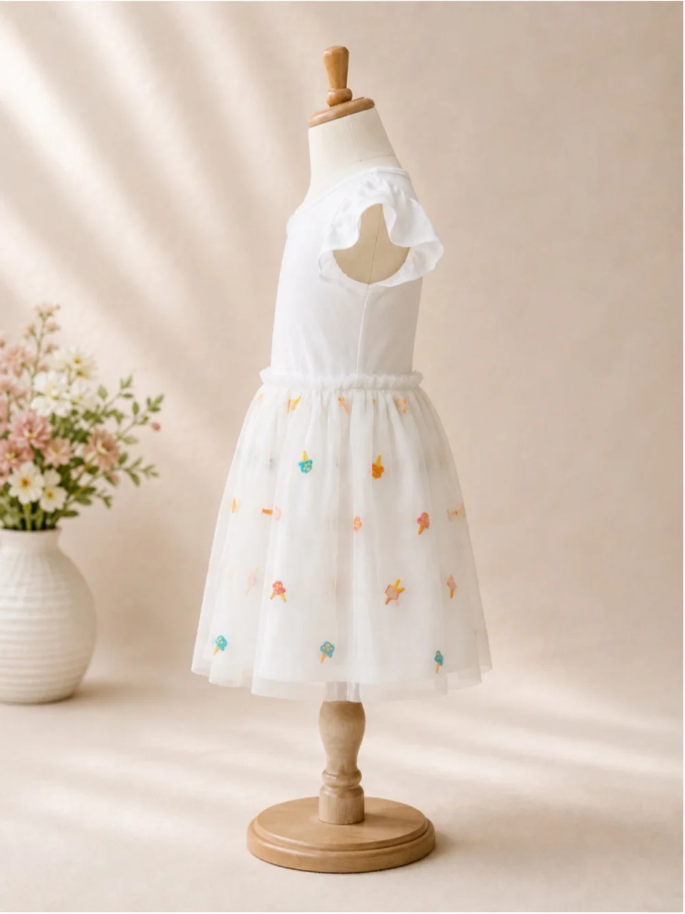 Cat & Jack Toddler Girls Ice Cream Tulle Dress – Size 4T